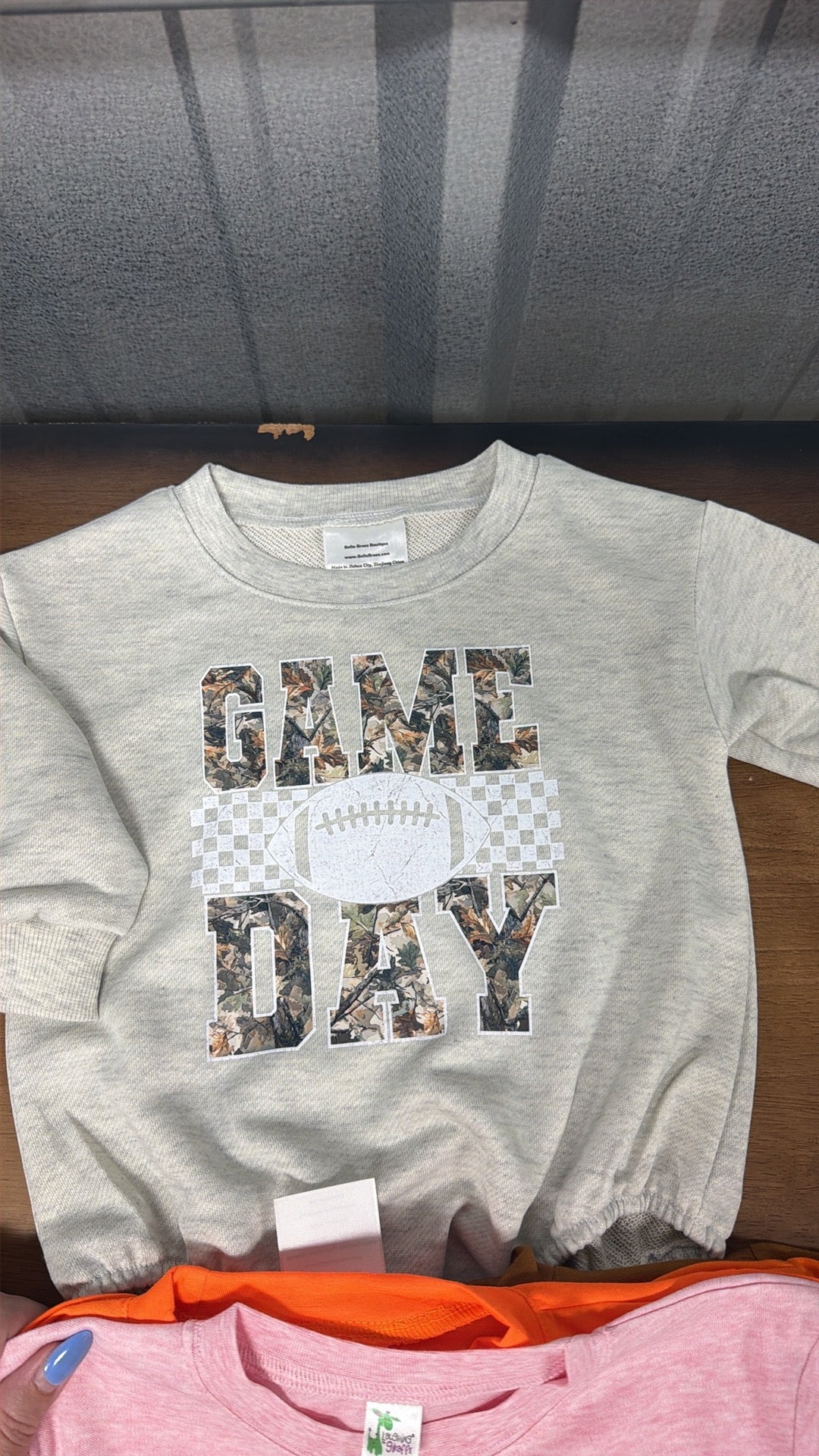 Camo Game Day Bubble/Tshirt
