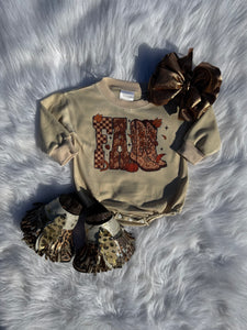Fall Boots Bubble Romper
