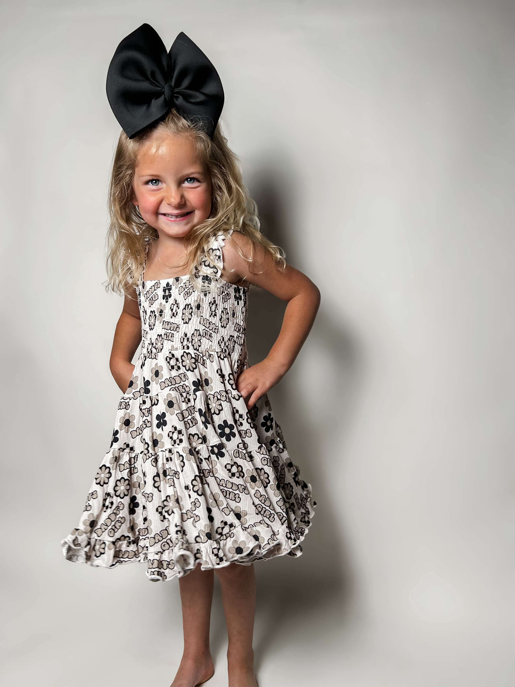 4T Daddy's Girl Ribbed Bamboo Dress
