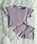 Kids lavender short set