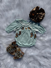 Load image into Gallery viewer, Boot scootin&#39; Cutie smocked romper
