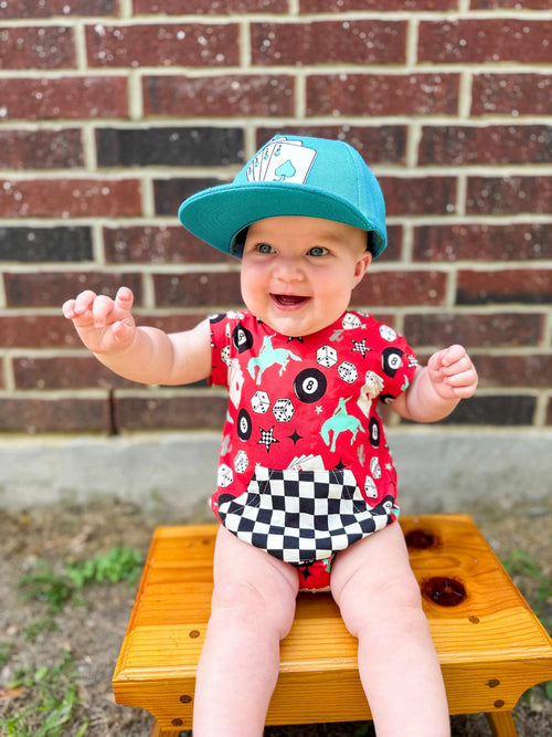0/3 Months Luck Of The Draw Hooded Romper