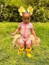 Load image into Gallery viewer, Peach Cowgirl Bamboo Shortie Romper
