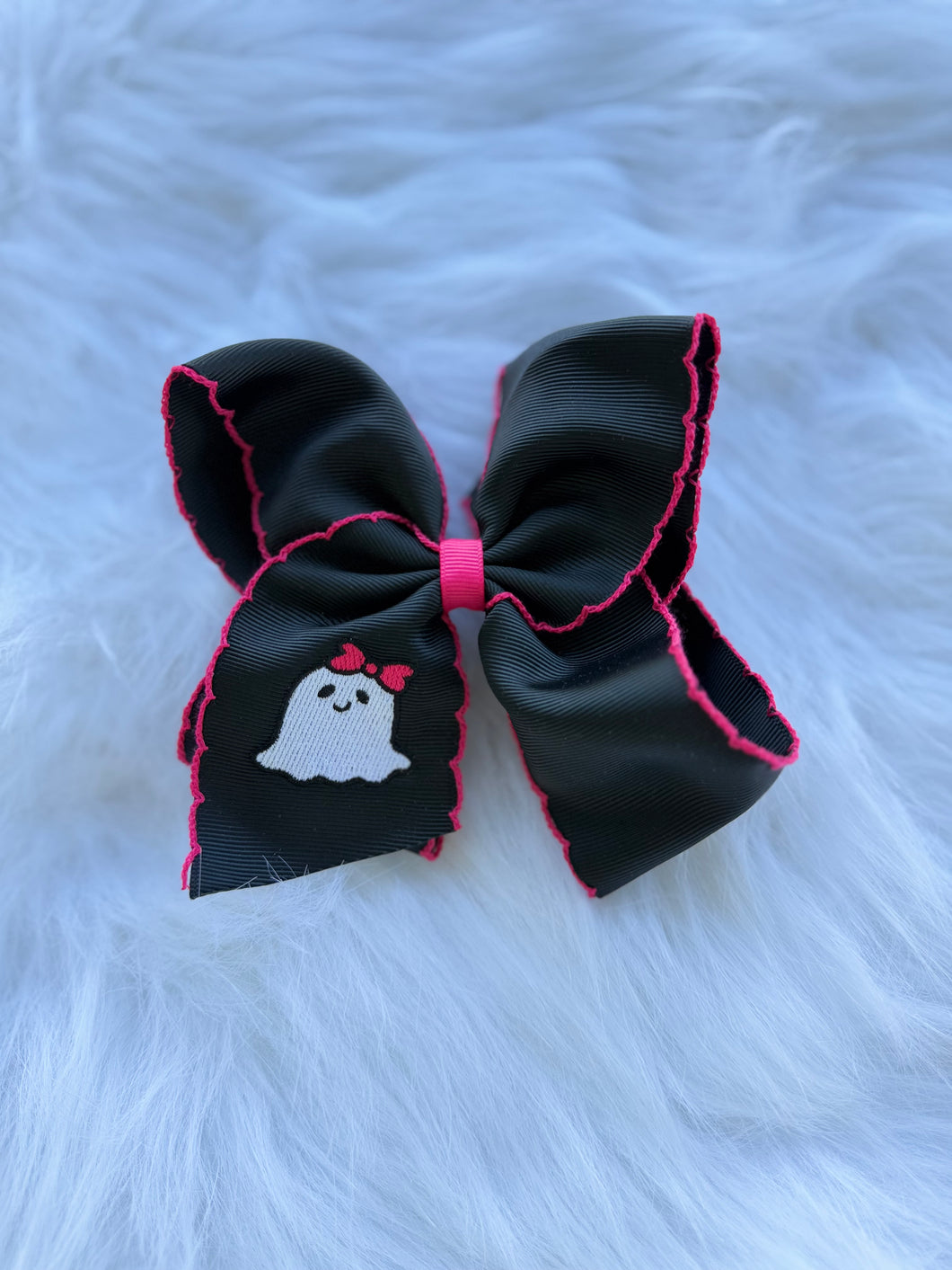 BOO Embroidered Bow