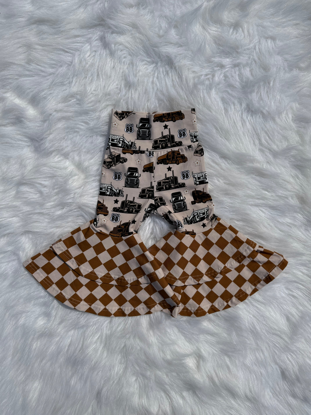 Sad Beige Route BB Double Bell Bottoms