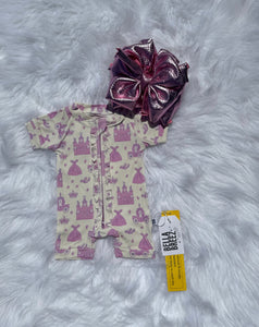 Princess Bamboo Shortie Romper