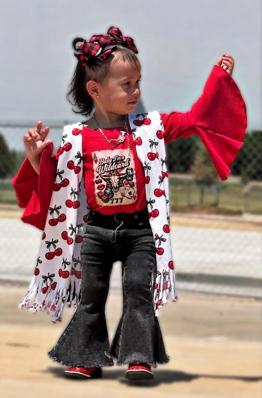 Cherry-licious Fringe Duster (FINAL SALE)