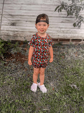 Load image into Gallery viewer, Cow &amp; Aztec Checkered Short Set
