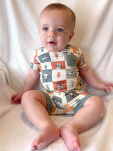 Load image into Gallery viewer, Wild West Checkers Bamboo Short Set
