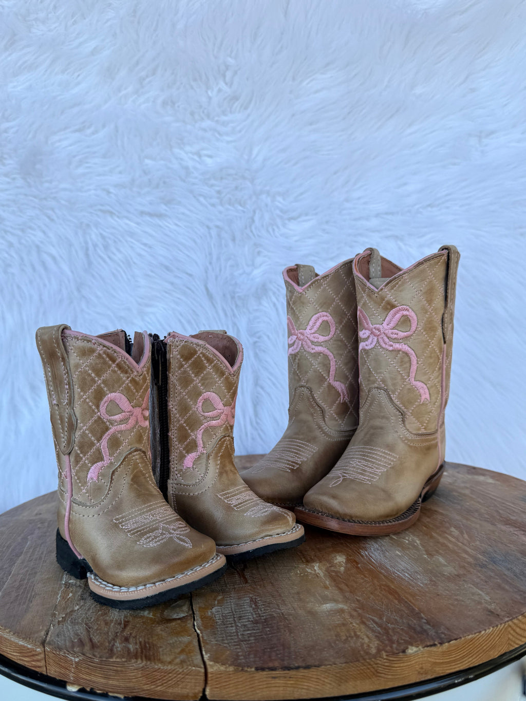 Tan Bow Tanner Mark Boots