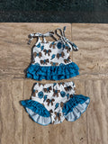 Thunderstruck Cowgirl 2 Piece Swim Suit