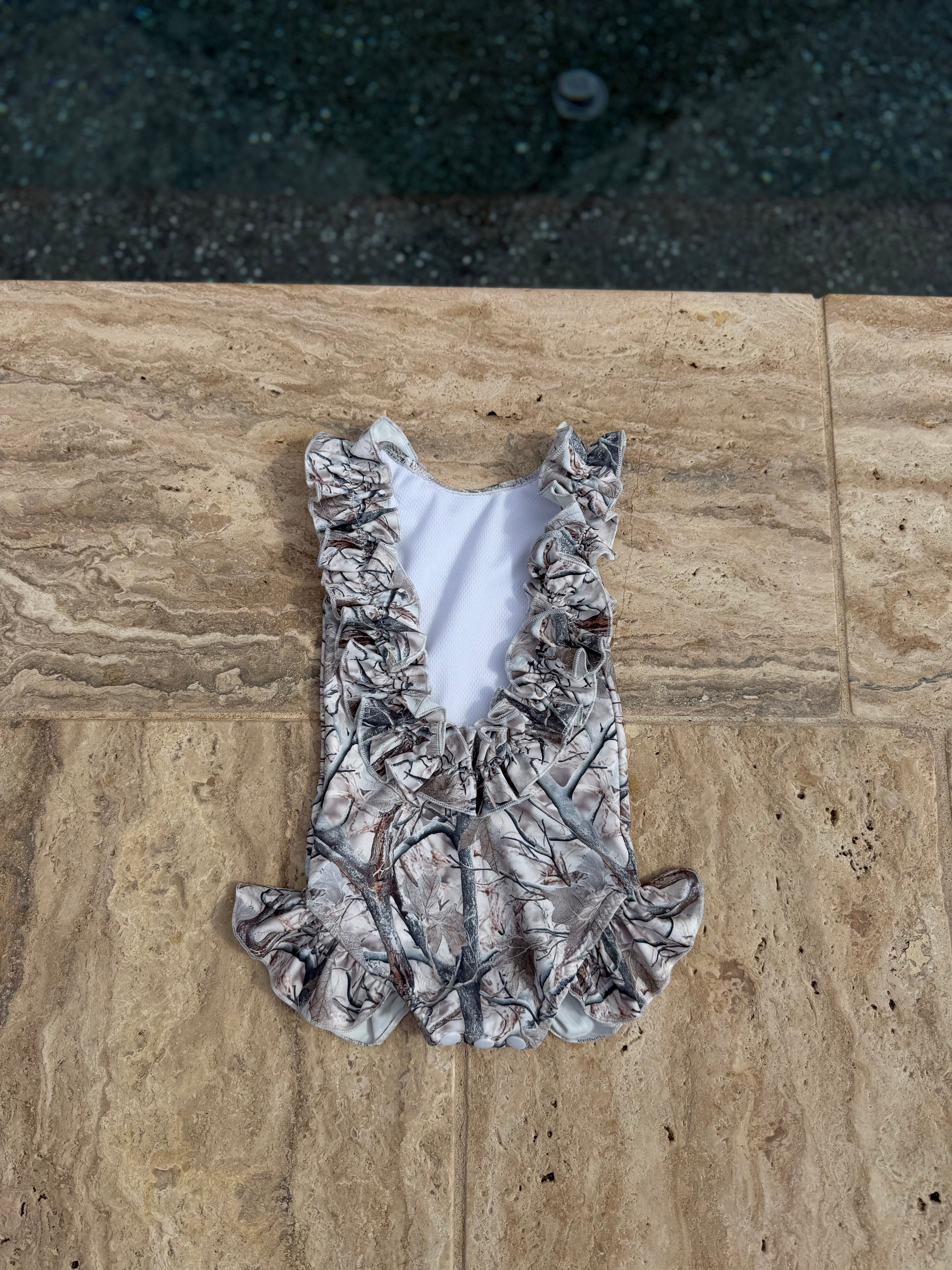 White Timber Swim Suit