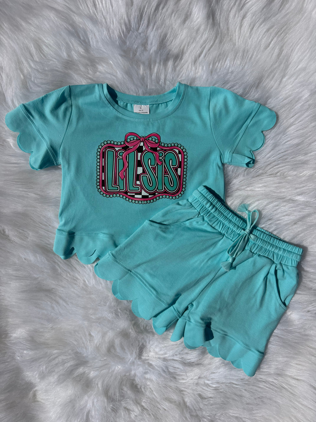 Big sis/Lil sis Scalloped Set
