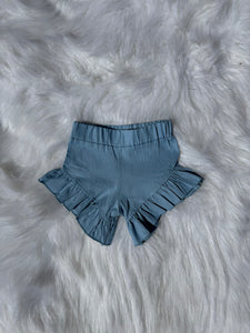 Light blue denim-like shorties