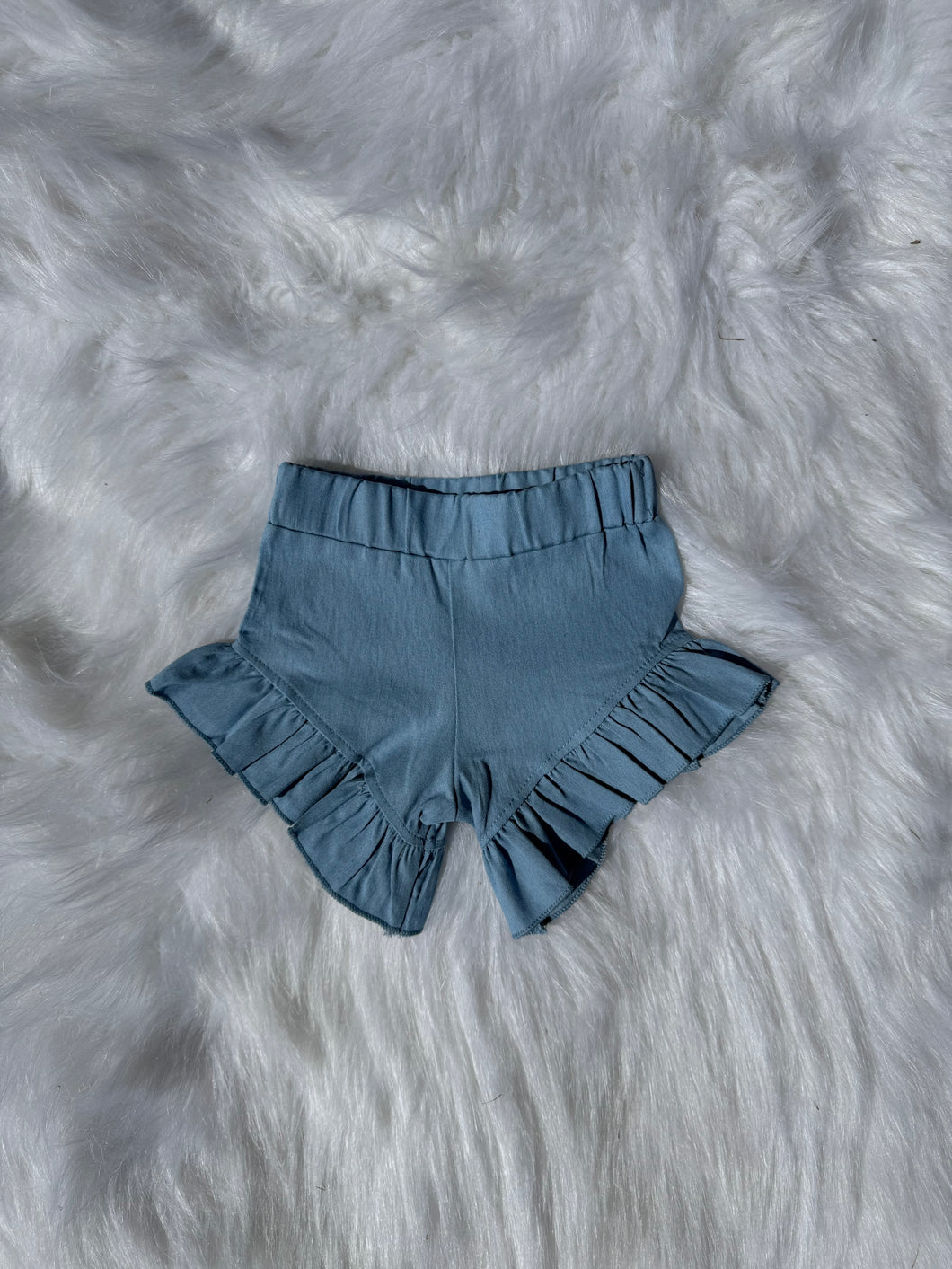 Light blue denim-like shorties