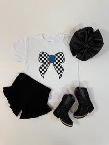 Checkered Bow T-Shirts & Onesies