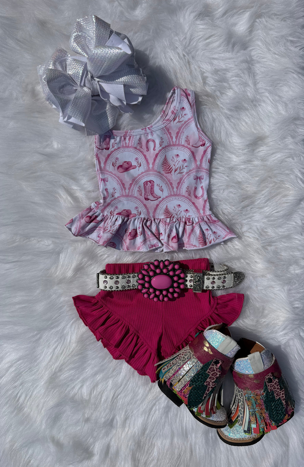 Cowgirl Up One Shoulder Top