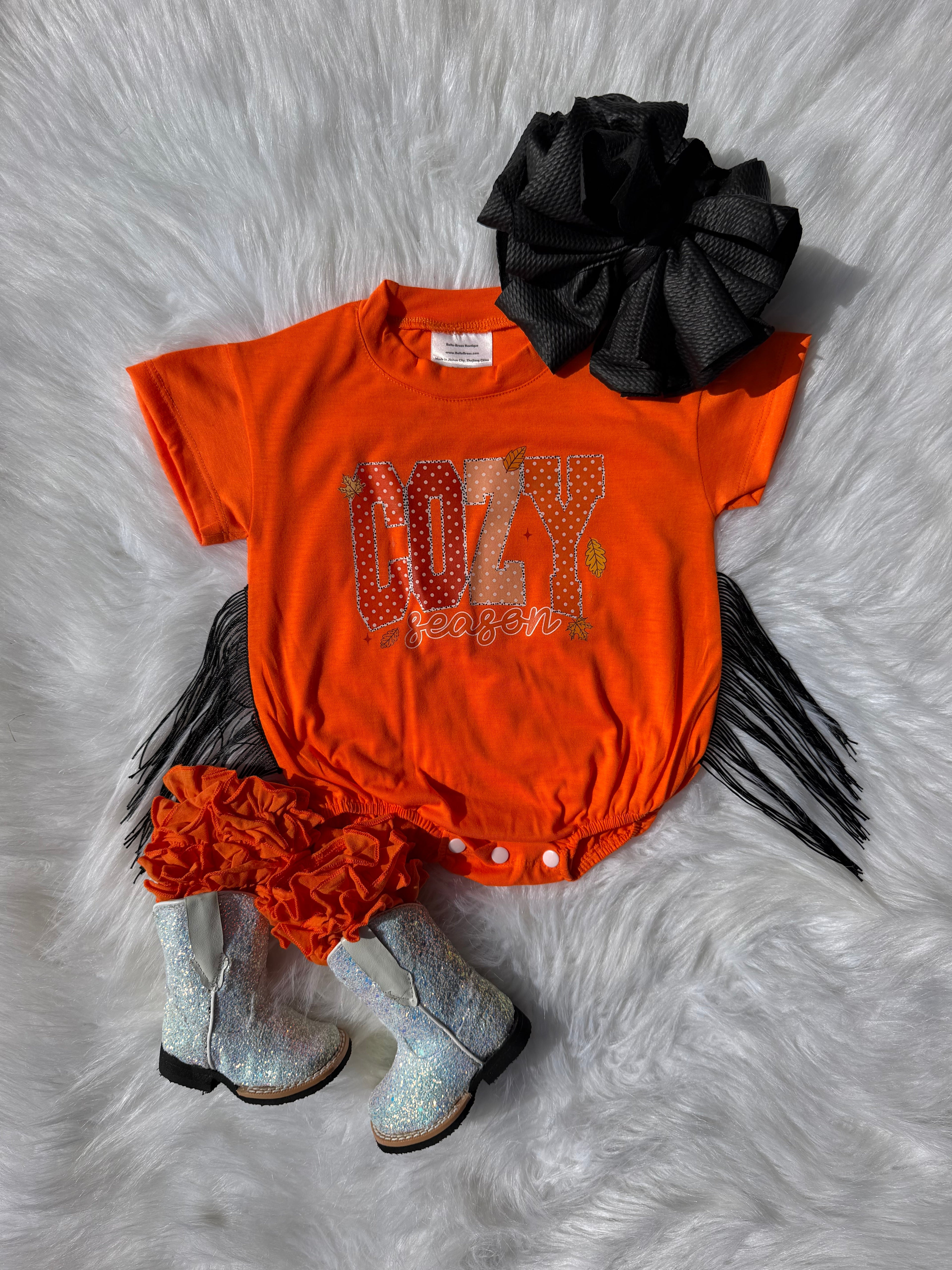 Cozy Season Bubble Romper