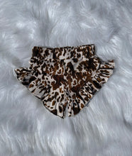 Load image into Gallery viewer, Brown cow print shorties
