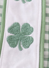 Load image into Gallery viewer, Green Boys St. Patty&#39;s Smocked Romper
