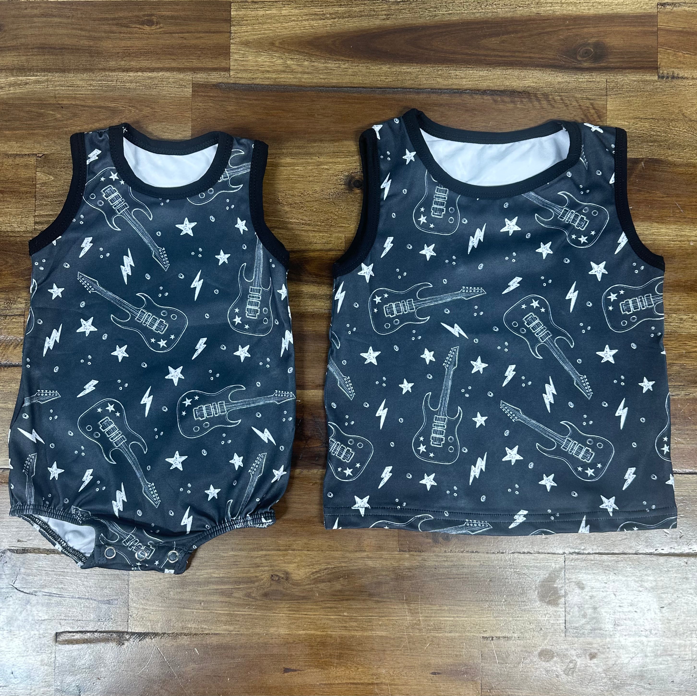 Guitar Bubble Romper/Tank Top (FINAL SALE)
