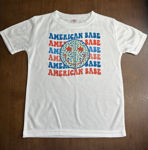 American Babe (Onesie, T-Shirt or Bubble Romper)