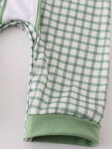 Green Boys St. Patty's Smocked Romper