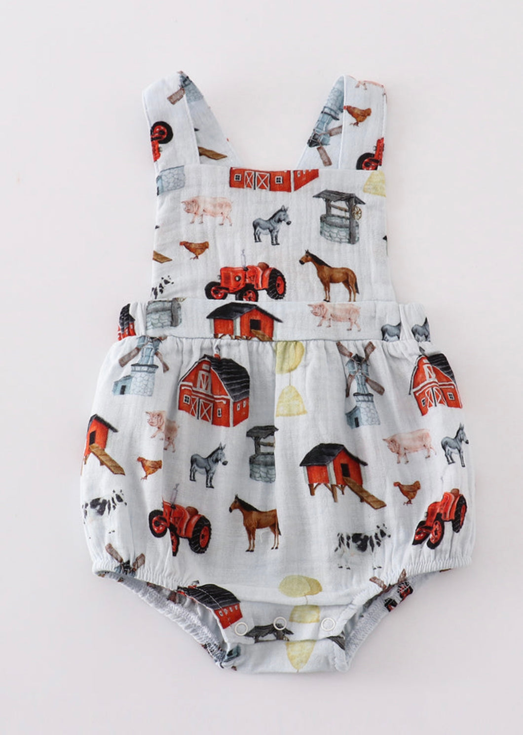 Muslin Farm Romper