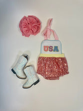 Load image into Gallery viewer, USA Pastel Romper
