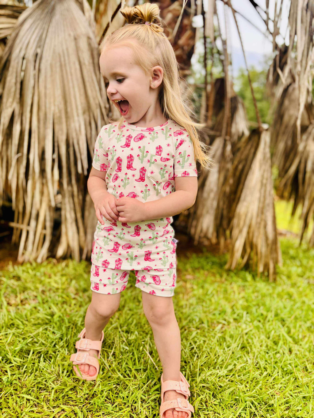 Coastal Cowgirl Ribbed Bamboo Short Set