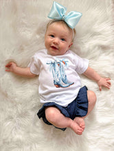 Load image into Gallery viewer, Dark blue denim-like shorties

