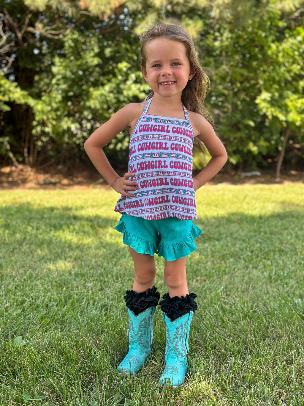 Turquoise Boots