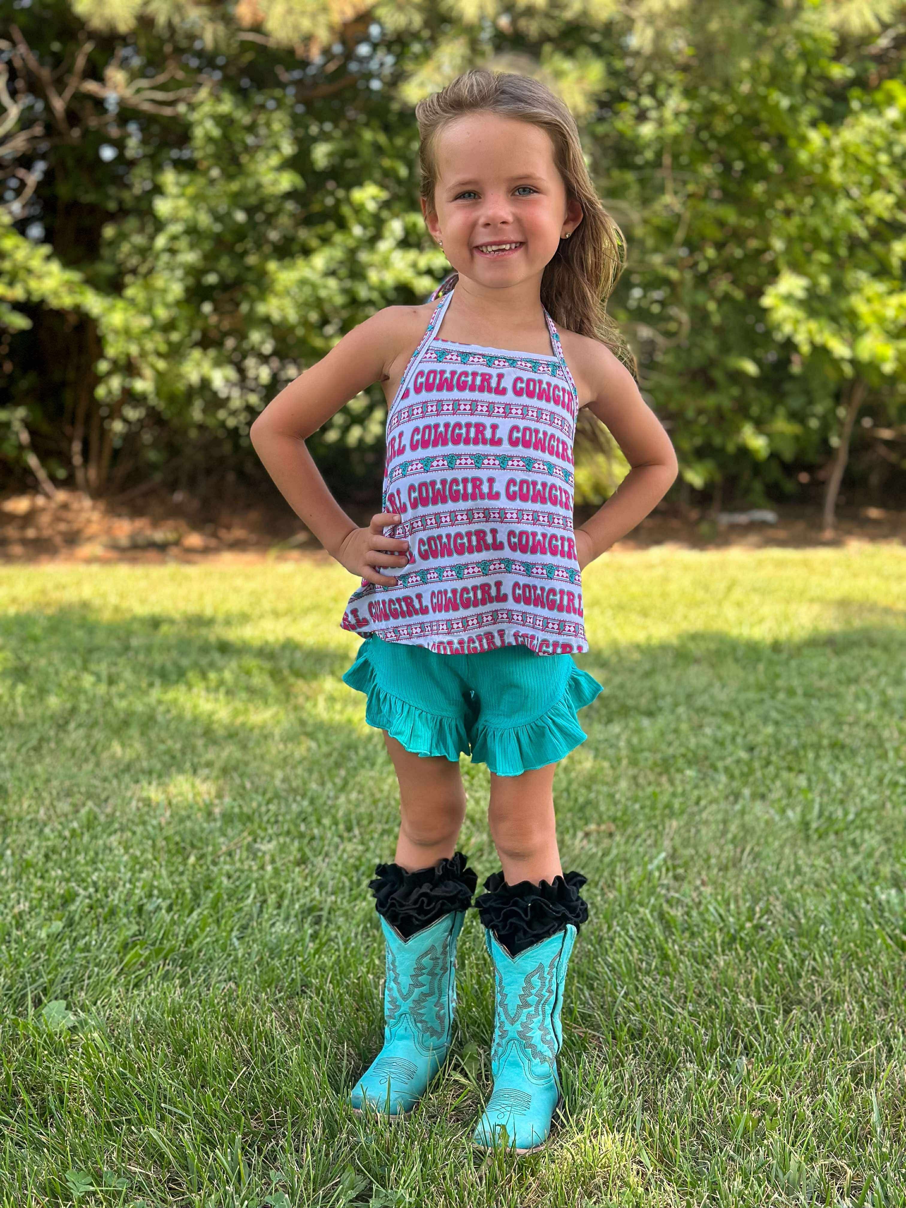 Turquoise Boots