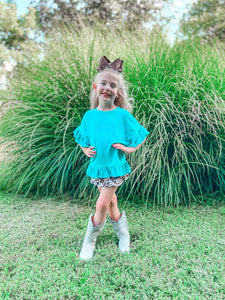Brown cow print shorties