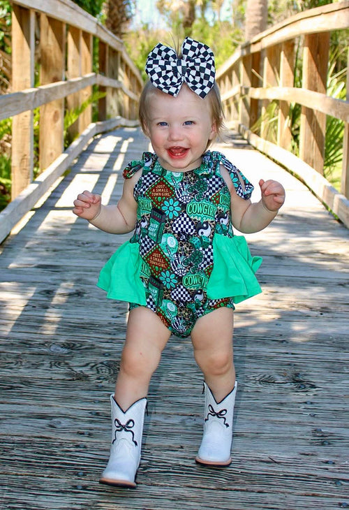 0/3 Months Small Town Girl ruffle romper