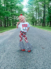 Load image into Gallery viewer, Red Wild Card Double Bell Bottoms
