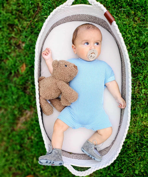0/3 Months Harbor Ribbed Romper  (FINAL SALE)