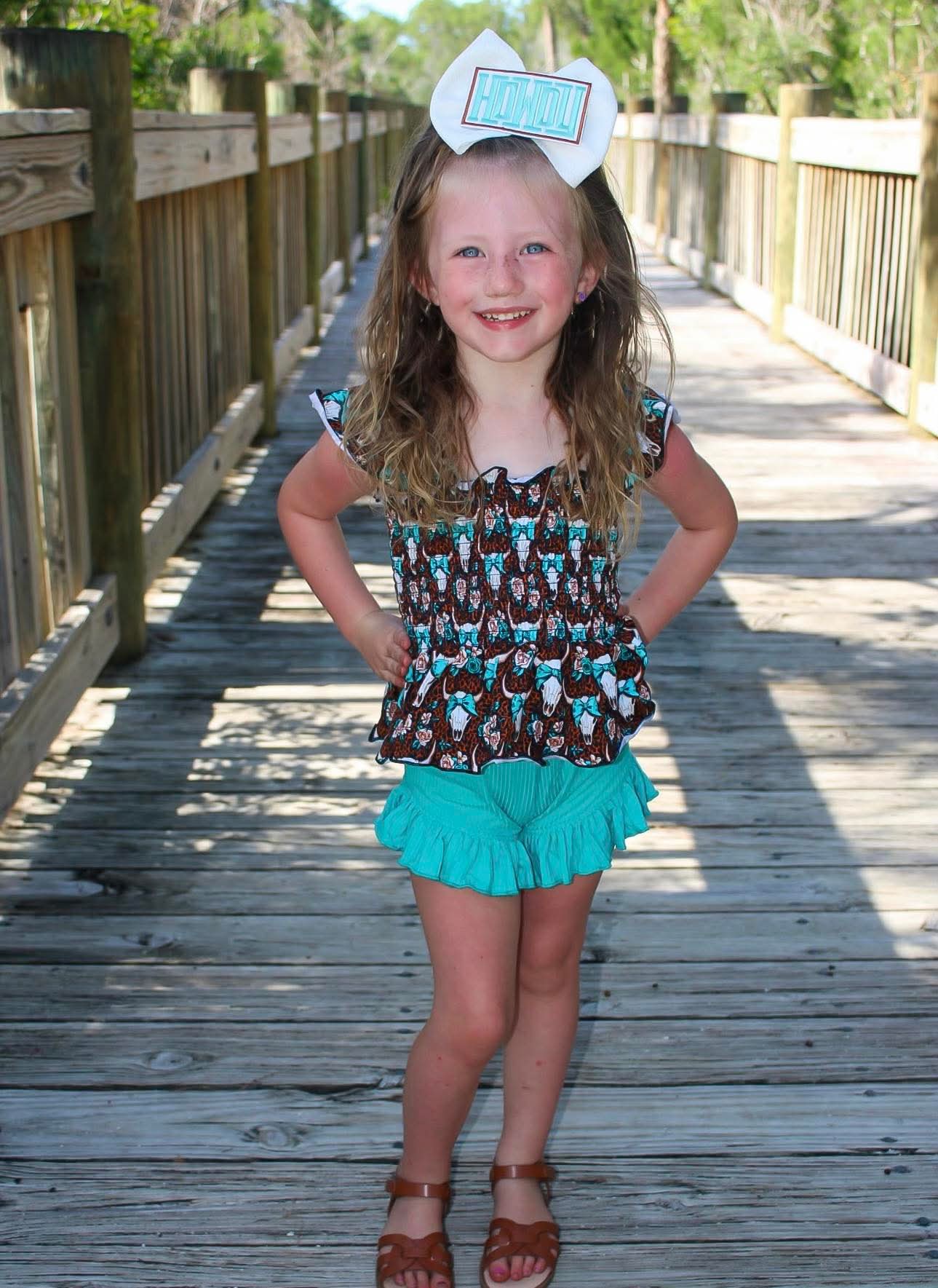 Wild Rose Rodeo Scrunch Top