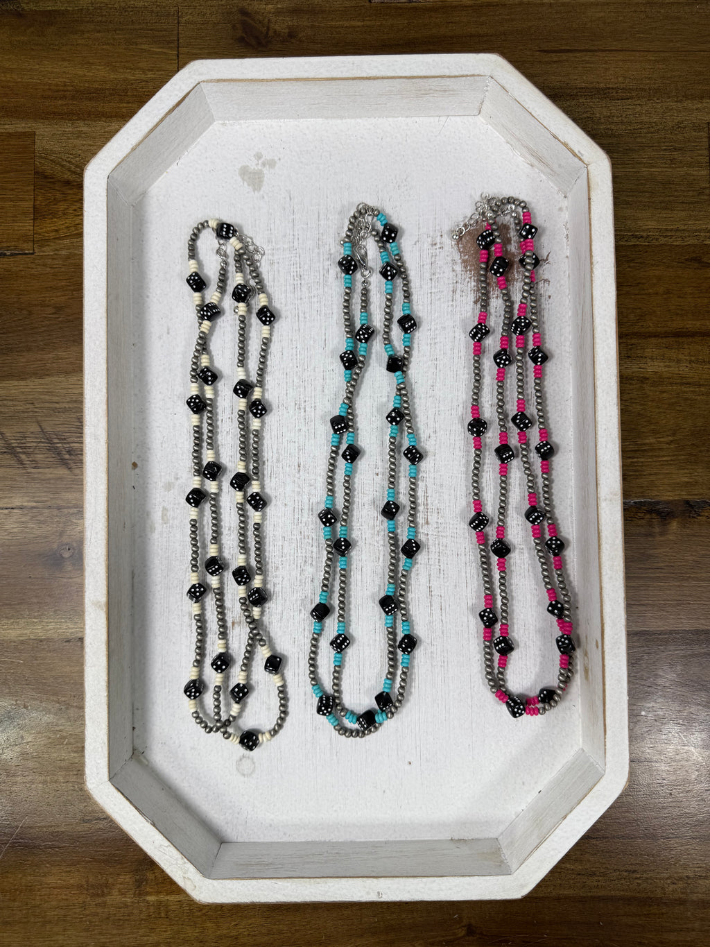 Roll The Dice Necklace (3 colors) (FINAL SALE)
