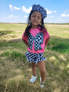 Black & White Checkered Shorties (FINAL SALE)
