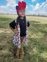 Load image into Gallery viewer, Cheetah Double Bell Bottoms
