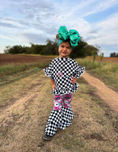 Load image into Gallery viewer, Pink Wild Card Double Bell Bottoms
