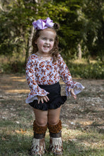 Load image into Gallery viewer, Quarterback Cutie Ruffled Sleeve Top
