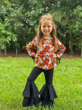 Load image into Gallery viewer, Haunted honky tonk fringe leo/top

