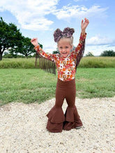 Load image into Gallery viewer, Cozy Cowgirl Fringe Leo/Top
