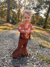 Load image into Gallery viewer, Chocolate Brown Double Bell Bottoms
