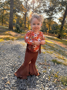 Chocolate Brown Double Bell Bottoms