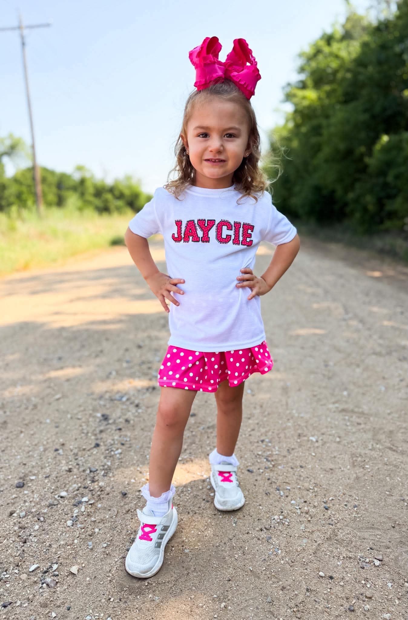 Dotty Darling Athletic Skort