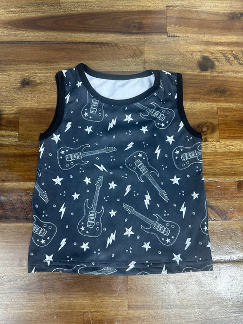 2T Guitar Bubble Romper/Tank Top (FINAL SALE)