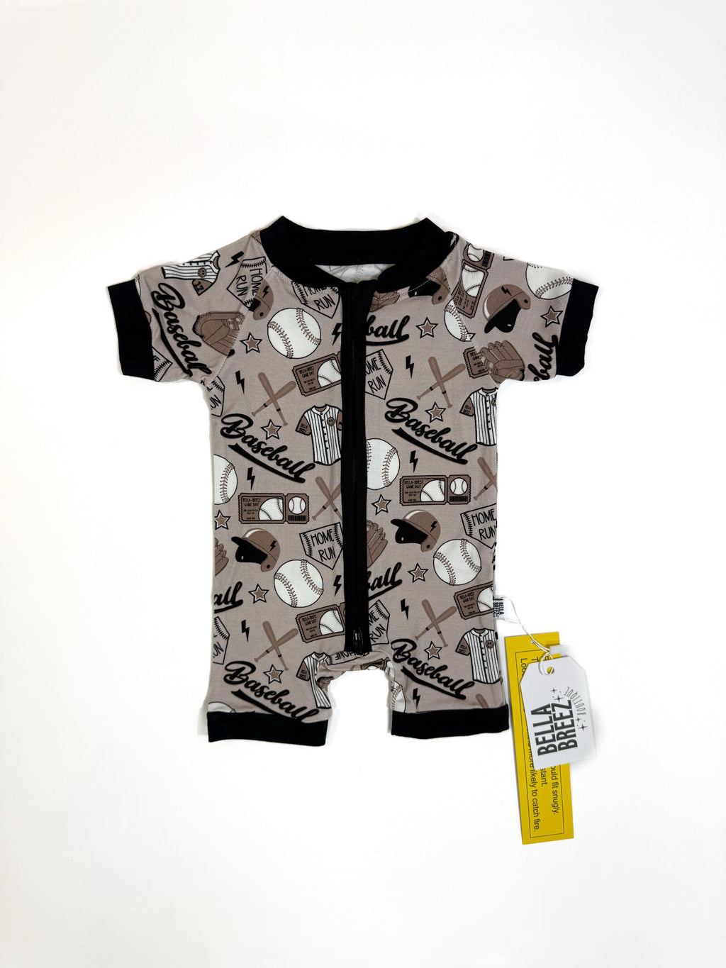 2T Game Day Bamboo Shortie Romper (FINAL SALE)